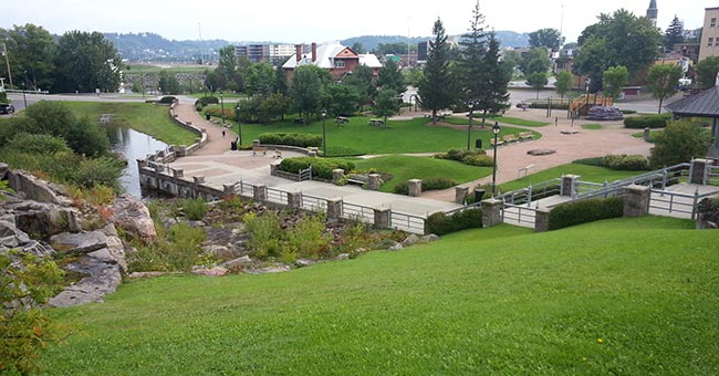 Sentier urbain à Chicoutimi